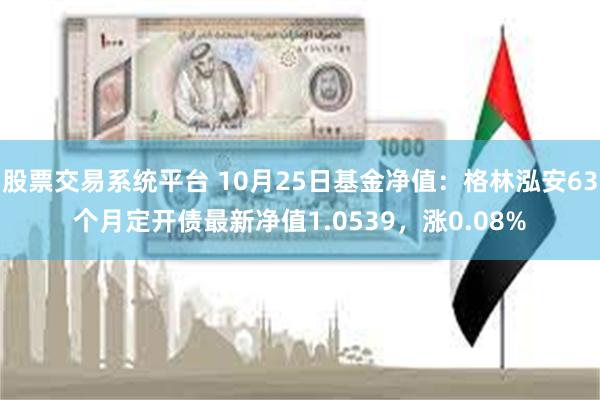 股票交易系统平台 10月25日基金净值：格林泓安63个月定开债最新净值1.0539，涨0.08%