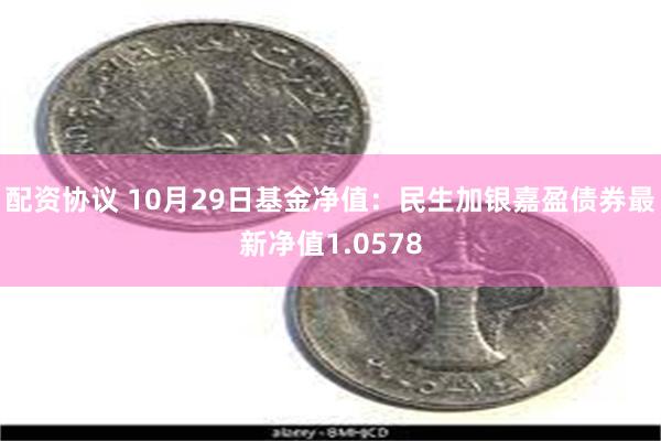 配资协议 10月29日基金净值：民生加银嘉盈债券最新净值1.0578