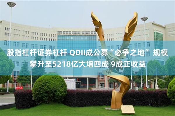 股指杠杆证券杠杆 QDII成公募“必争之地” 规模攀升至5218亿大增四成 9成正收益